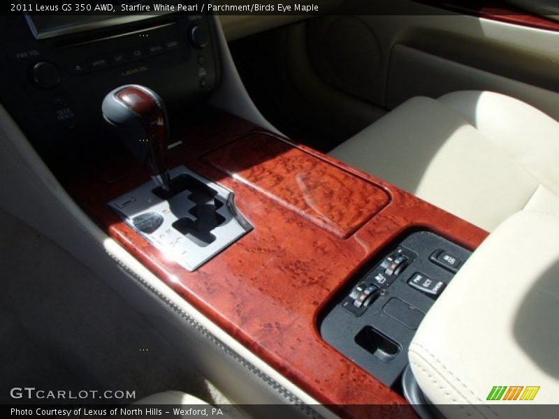 Starfire White Pearl / Parchment/Birds Eye Maple 2011 Lexus GS 350 AWD
