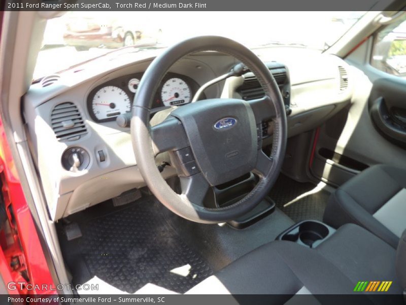 Torch Red / Medium Dark Flint 2011 Ford Ranger Sport SuperCab