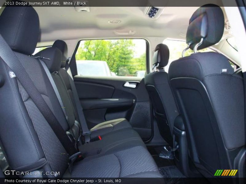 White / Black 2013 Dodge Journey SXT AWD