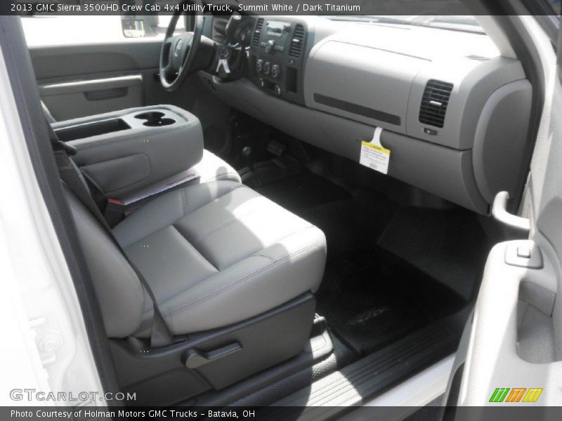 Summit White / Dark Titanium 2013 GMC Sierra 3500HD Crew Cab 4x4 Utility Truck
