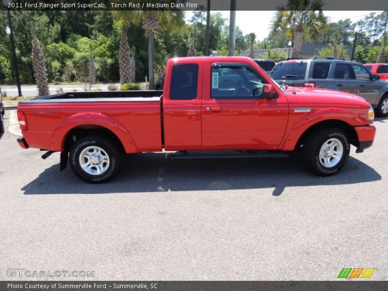Torch Red / Medium Dark Flint 2011 Ford Ranger Sport SuperCab