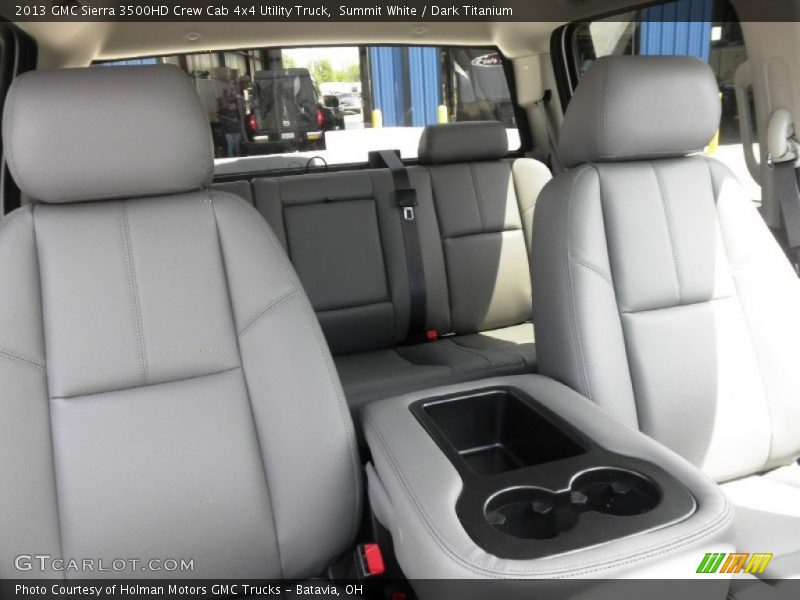 Summit White / Dark Titanium 2013 GMC Sierra 3500HD Crew Cab 4x4 Utility Truck