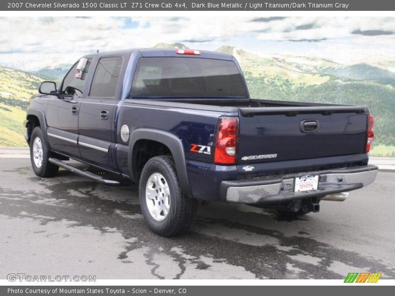 Dark Blue Metallic / Light Titanium/Dark Titanium Gray 2007 Chevrolet Silverado 1500 Classic LT  Z71 Crew Cab 4x4
