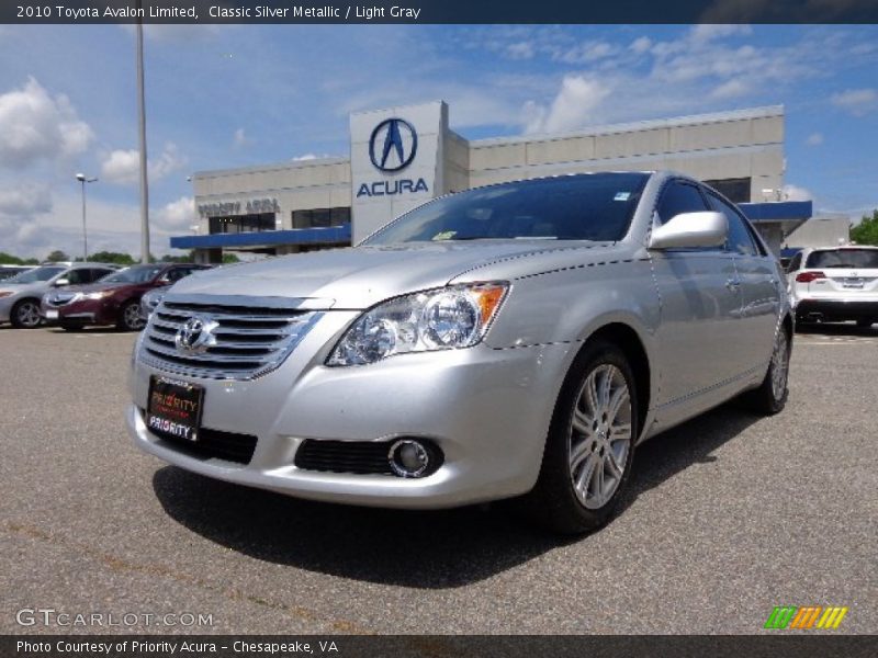 Classic Silver Metallic / Light Gray 2010 Toyota Avalon Limited