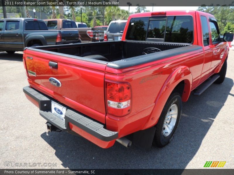 Torch Red / Medium Dark Flint 2011 Ford Ranger Sport SuperCab