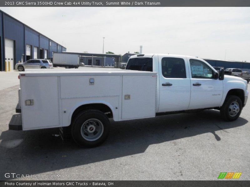 Summit White / Dark Titanium 2013 GMC Sierra 3500HD Crew Cab 4x4 Utility Truck
