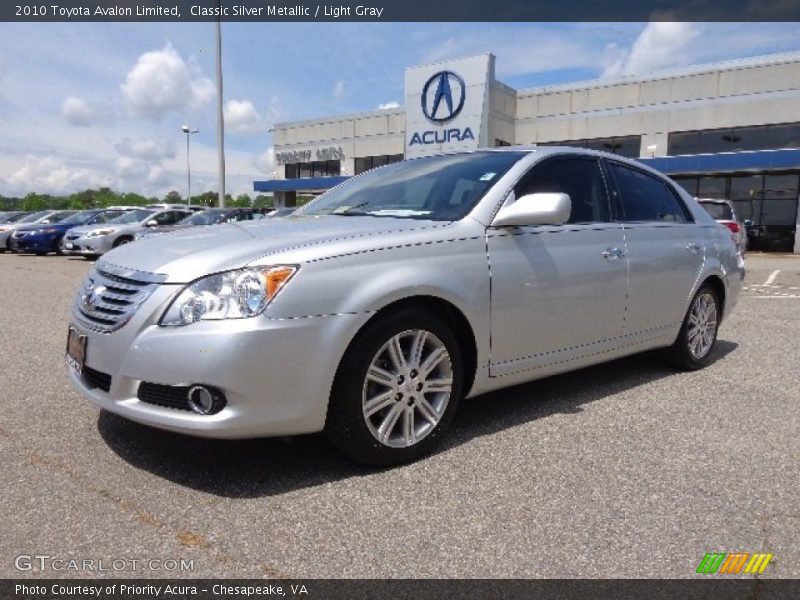 Classic Silver Metallic / Light Gray 2010 Toyota Avalon Limited