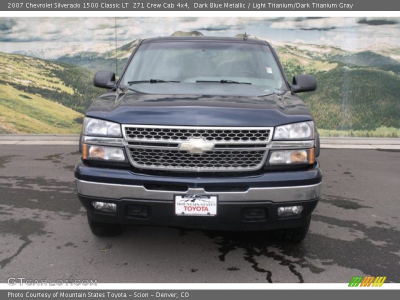 Dark Blue Metallic / Light Titanium/Dark Titanium Gray 2007 Chevrolet Silverado 1500 Classic LT  Z71 Crew Cab 4x4