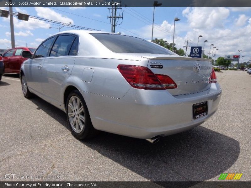 Classic Silver Metallic / Light Gray 2010 Toyota Avalon Limited