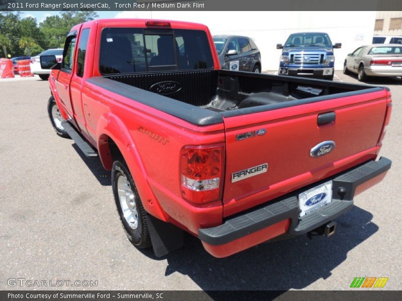 Torch Red / Medium Dark Flint 2011 Ford Ranger Sport SuperCab