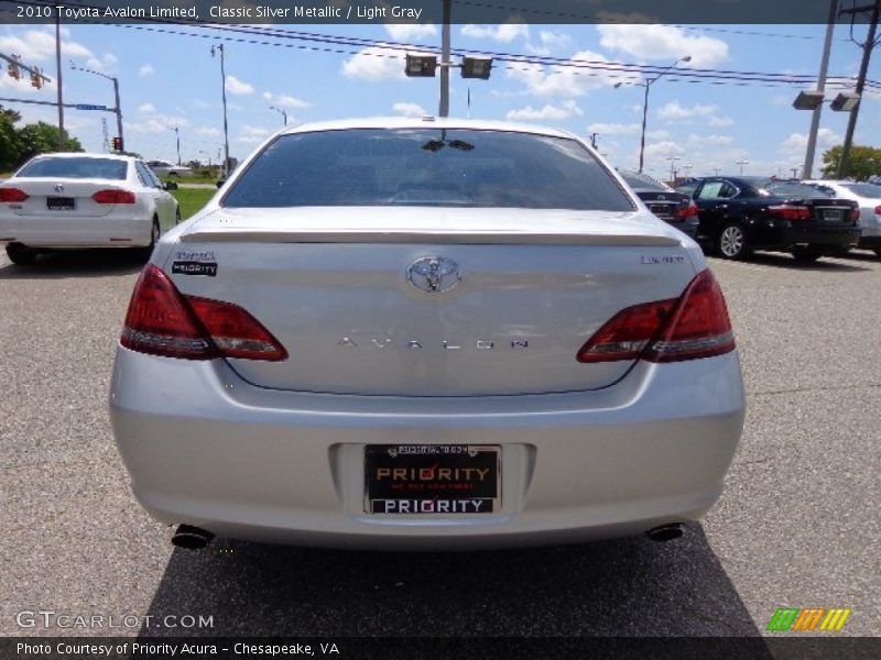 Classic Silver Metallic / Light Gray 2010 Toyota Avalon Limited
