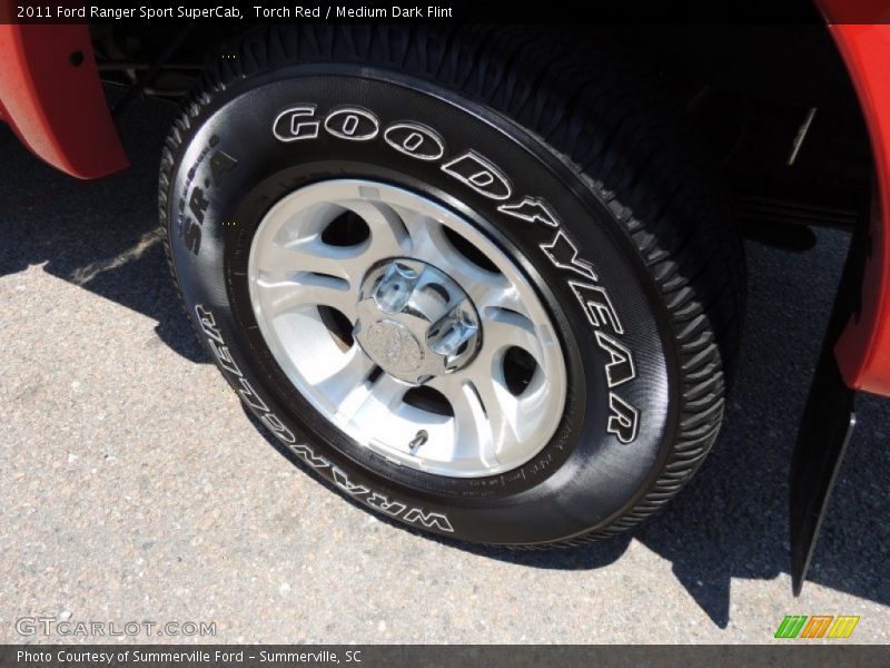 Torch Red / Medium Dark Flint 2011 Ford Ranger Sport SuperCab