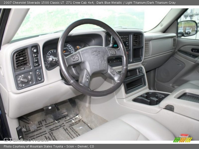 Light Titanium/Dark Titanium Gray Interior - 2007 Silverado 1500 Classic LT  Z71 Crew Cab 4x4 