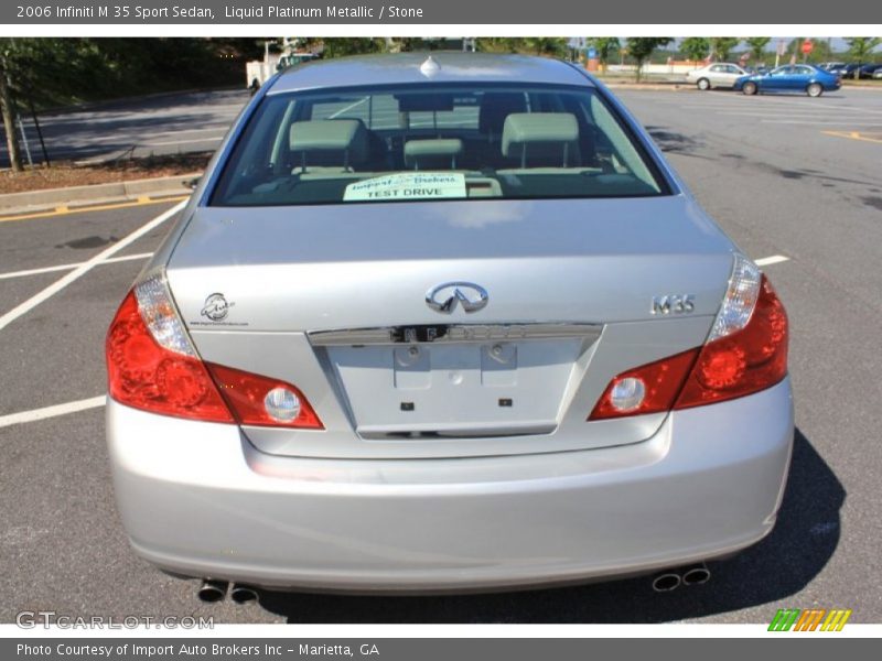 Liquid Platinum Metallic / Stone 2006 Infiniti M 35 Sport Sedan