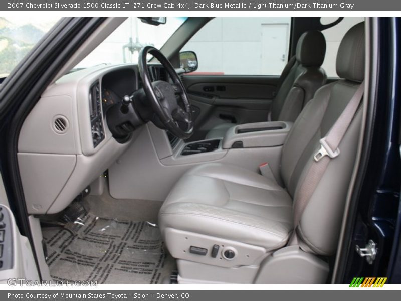  2007 Silverado 1500 Classic LT  Z71 Crew Cab 4x4 Light Titanium/Dark Titanium Gray Interior