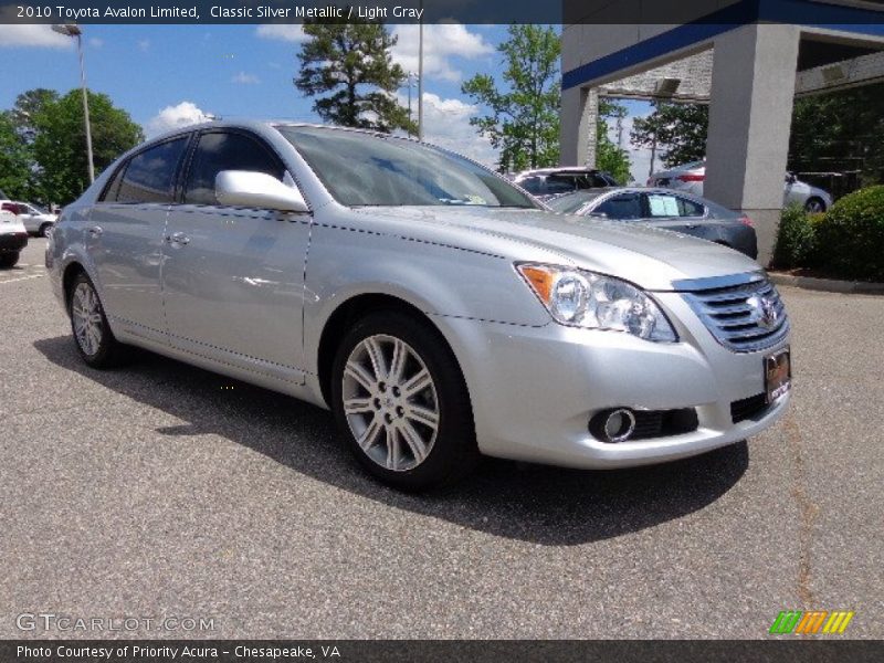 Classic Silver Metallic / Light Gray 2010 Toyota Avalon Limited