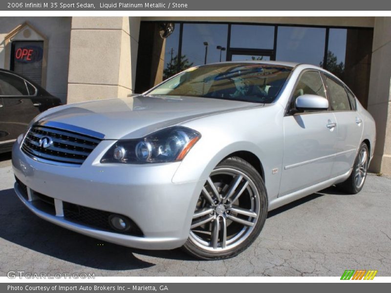 Liquid Platinum Metallic / Stone 2006 Infiniti M 35 Sport Sedan
