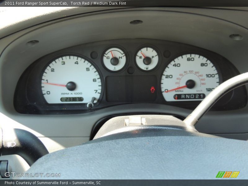 Torch Red / Medium Dark Flint 2011 Ford Ranger Sport SuperCab