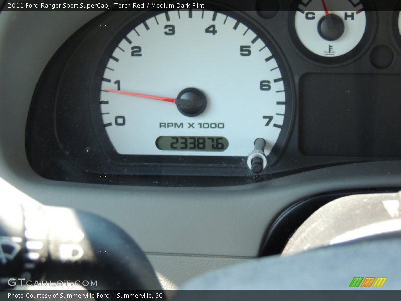 Torch Red / Medium Dark Flint 2011 Ford Ranger Sport SuperCab