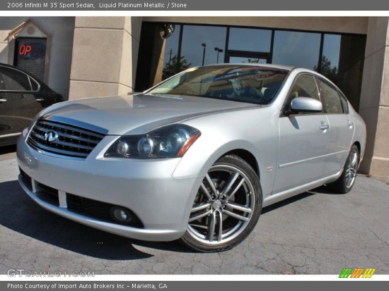 Liquid Platinum Metallic / Stone 2006 Infiniti M 35 Sport Sedan