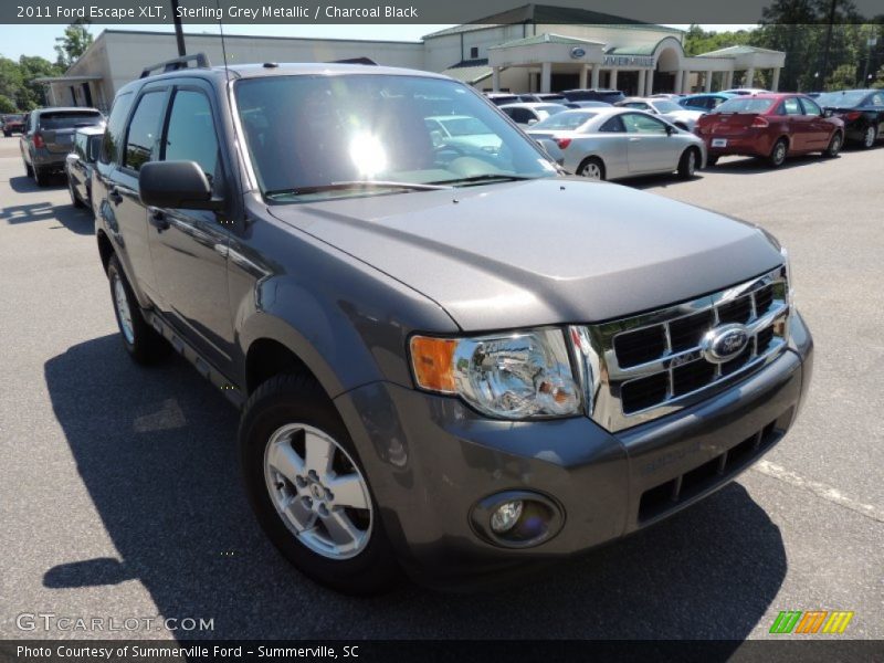 Sterling Grey Metallic / Charcoal Black 2011 Ford Escape XLT