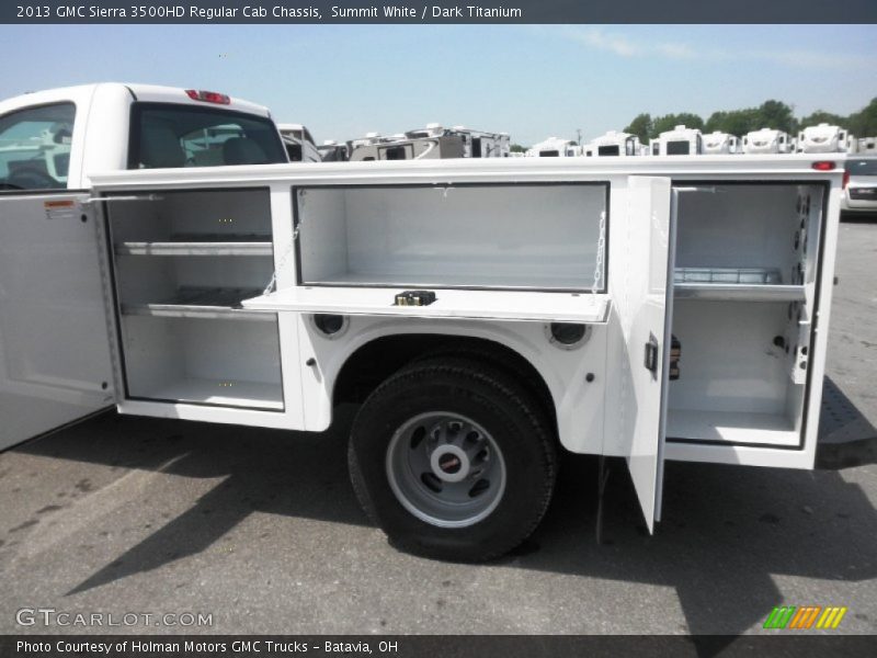 Summit White / Dark Titanium 2013 GMC Sierra 3500HD Regular Cab Chassis