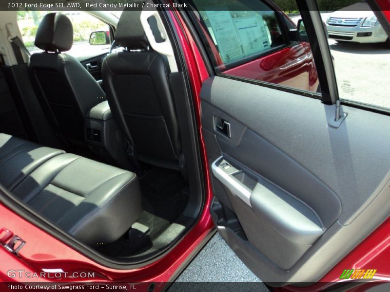 Red Candy Metallic / Charcoal Black 2012 Ford Edge SEL AWD