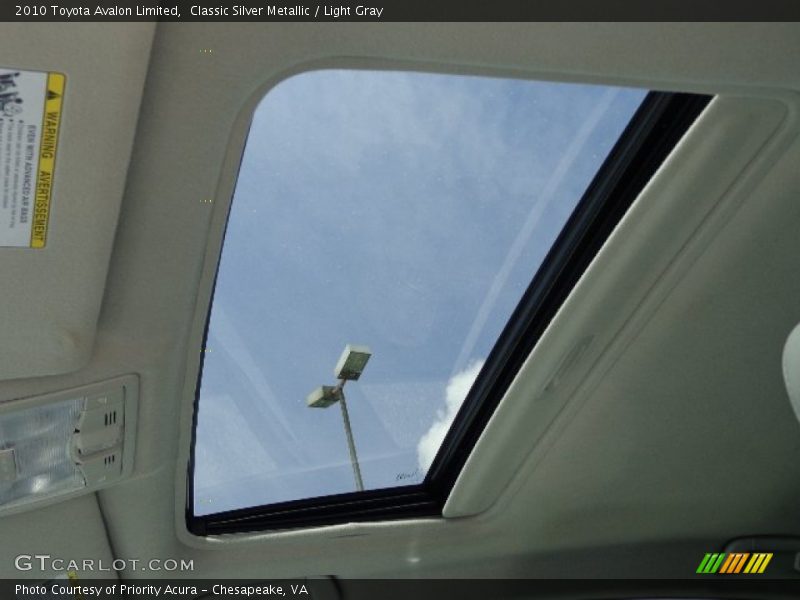 Classic Silver Metallic / Light Gray 2010 Toyota Avalon Limited