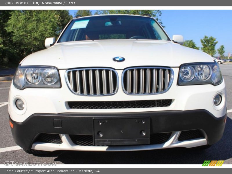 Alpine White / Terra 2007 BMW X3 3.0si