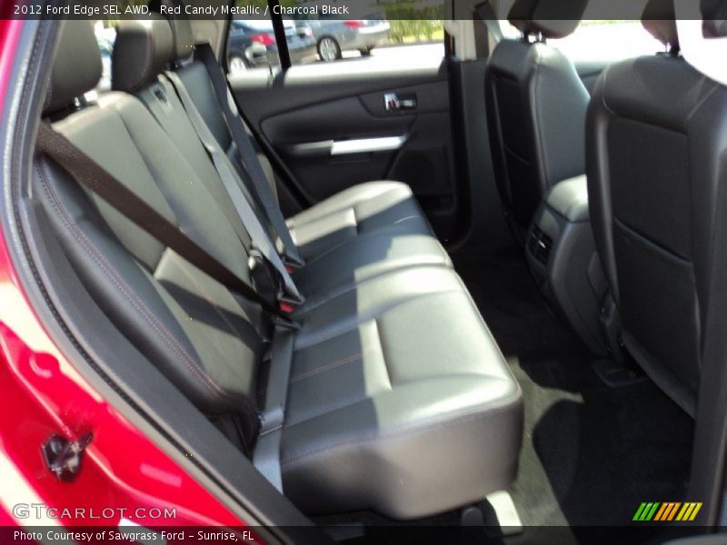 Red Candy Metallic / Charcoal Black 2012 Ford Edge SEL AWD