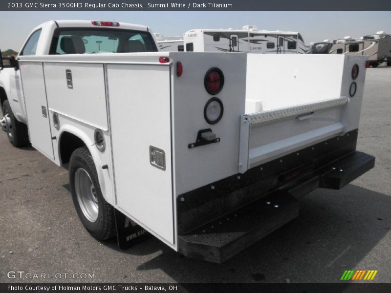 Summit White / Dark Titanium 2013 GMC Sierra 3500HD Regular Cab Chassis