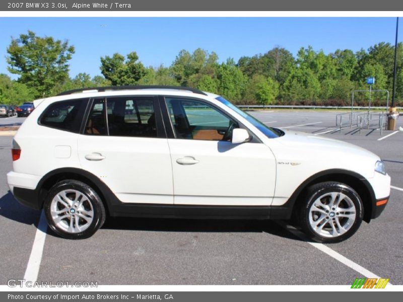 Alpine White / Terra 2007 BMW X3 3.0si
