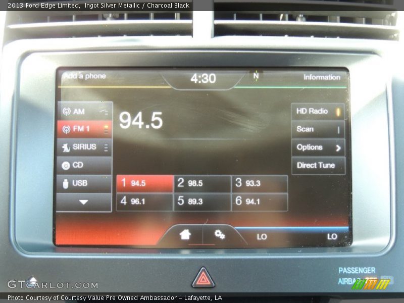 Ingot Silver Metallic / Charcoal Black 2013 Ford Edge Limited
