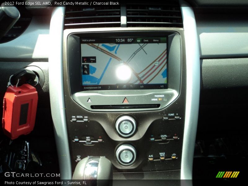 Red Candy Metallic / Charcoal Black 2012 Ford Edge SEL AWD