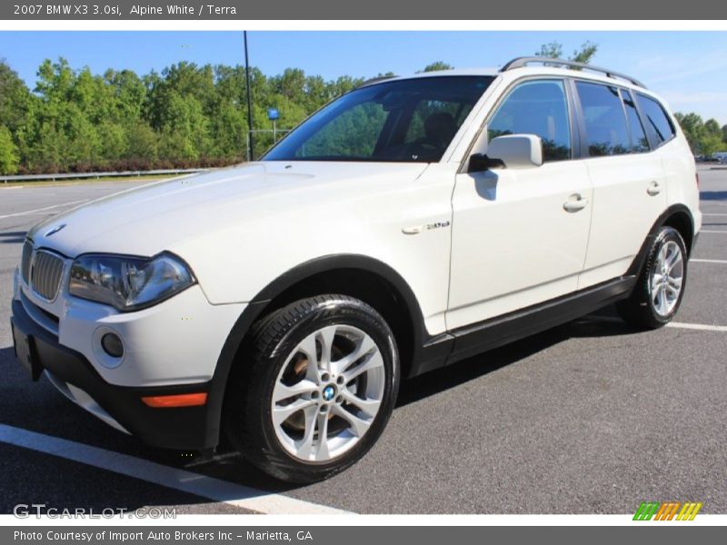 Alpine White / Terra 2007 BMW X3 3.0si