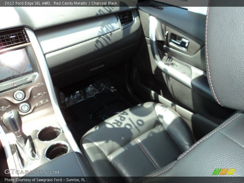 Red Candy Metallic / Charcoal Black 2012 Ford Edge SEL AWD