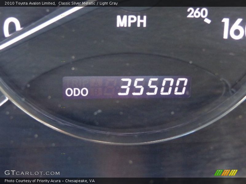 Classic Silver Metallic / Light Gray 2010 Toyota Avalon Limited