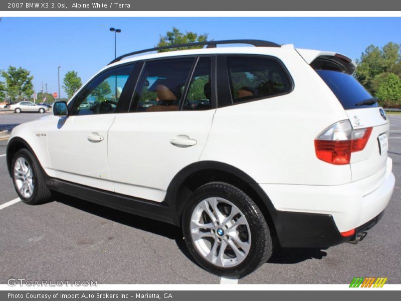 Alpine White / Terra 2007 BMW X3 3.0si