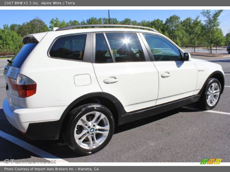 Alpine White / Terra 2007 BMW X3 3.0si