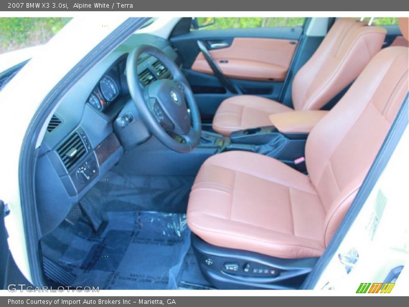 Alpine White / Terra 2007 BMW X3 3.0si