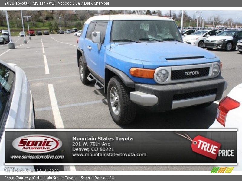 Voodoo Blue / Dark Charcoal 2008 Toyota FJ Cruiser 4WD