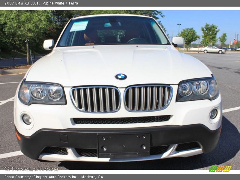 Alpine White / Terra 2007 BMW X3 3.0si