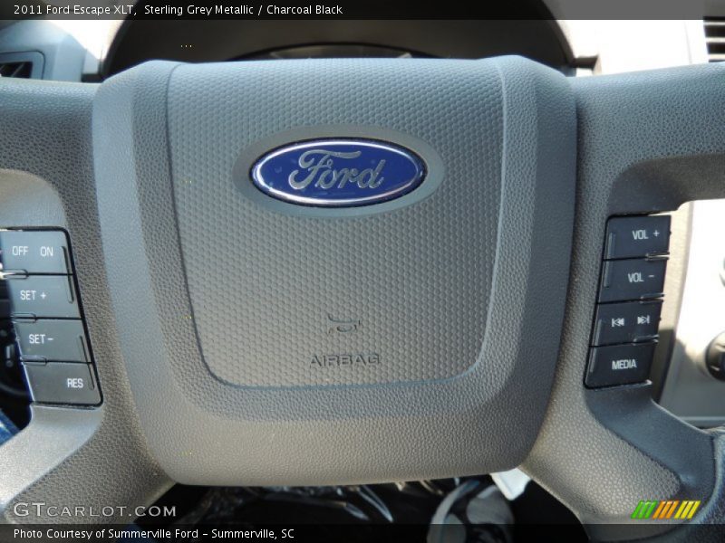 Sterling Grey Metallic / Charcoal Black 2011 Ford Escape XLT