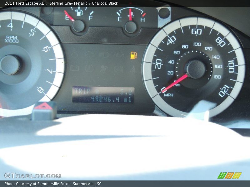 Sterling Grey Metallic / Charcoal Black 2011 Ford Escape XLT