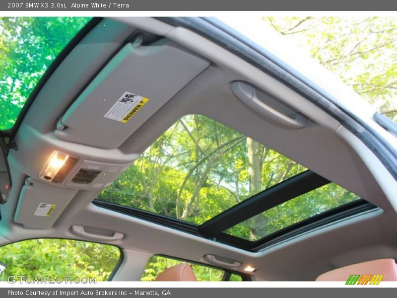 Alpine White / Terra 2007 BMW X3 3.0si