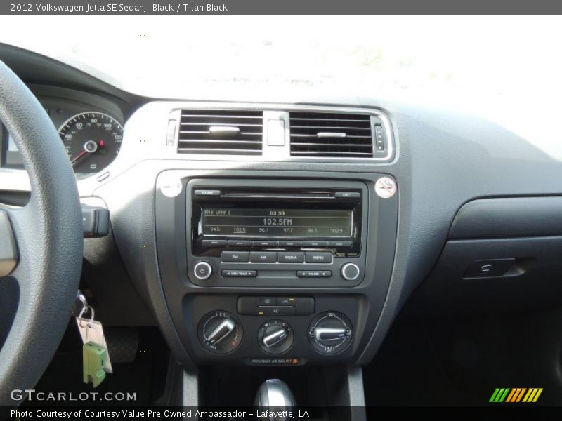 Black / Titan Black 2012 Volkswagen Jetta SE Sedan