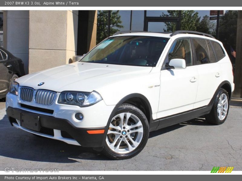 Alpine White / Terra 2007 BMW X3 3.0si