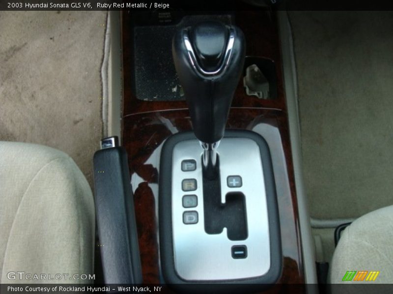 Ruby Red Metallic / Beige 2003 Hyundai Sonata GLS V6