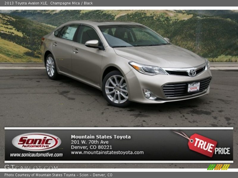 Champagne Mica / Black 2013 Toyota Avalon XLE