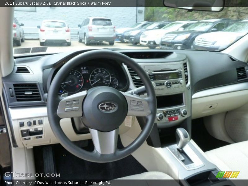 Crystal Black Silica / Warm Ivory 2011 Subaru Legacy 2.5i